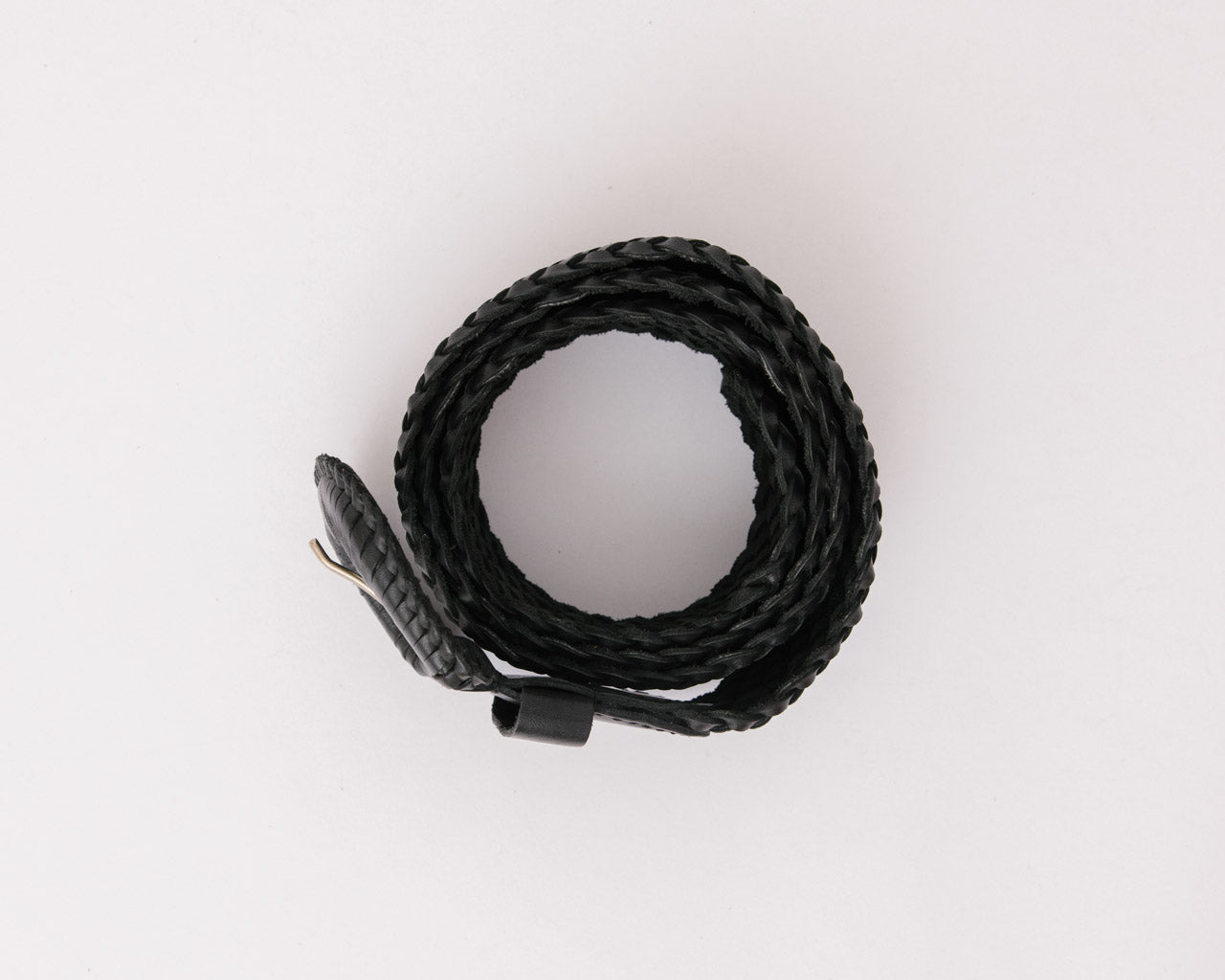 The Weave McQueen Belt Black