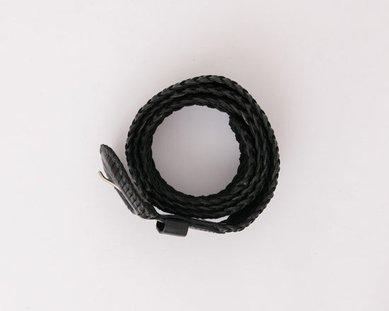 The Weave McQueen Belt Black