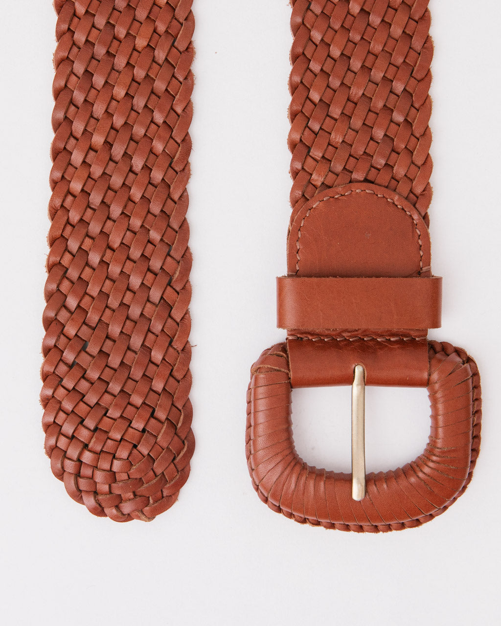 The Weave McQueen Belt Tan