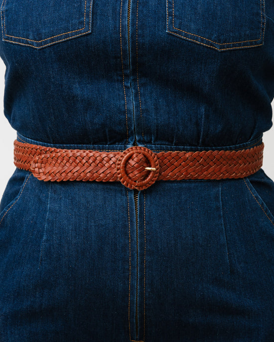 The Weave Me This Way Belt Tan