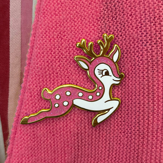 Cutie Christmas Deer enamel pin