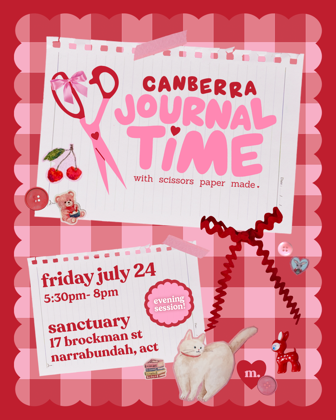 Journal Time Canberra ✿ Friday July 24th | 5:30-8pm