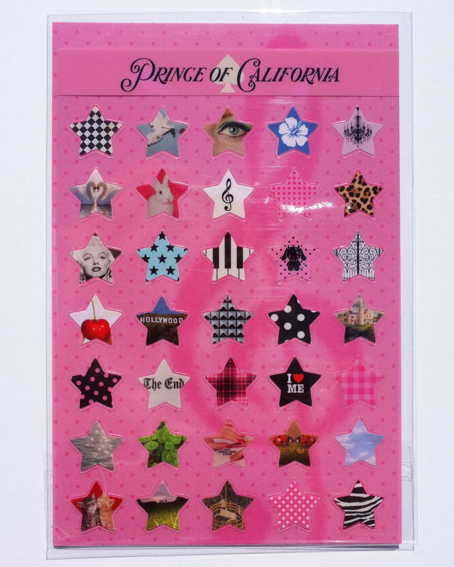 Lucky Stars Transparent Sticker Sheet