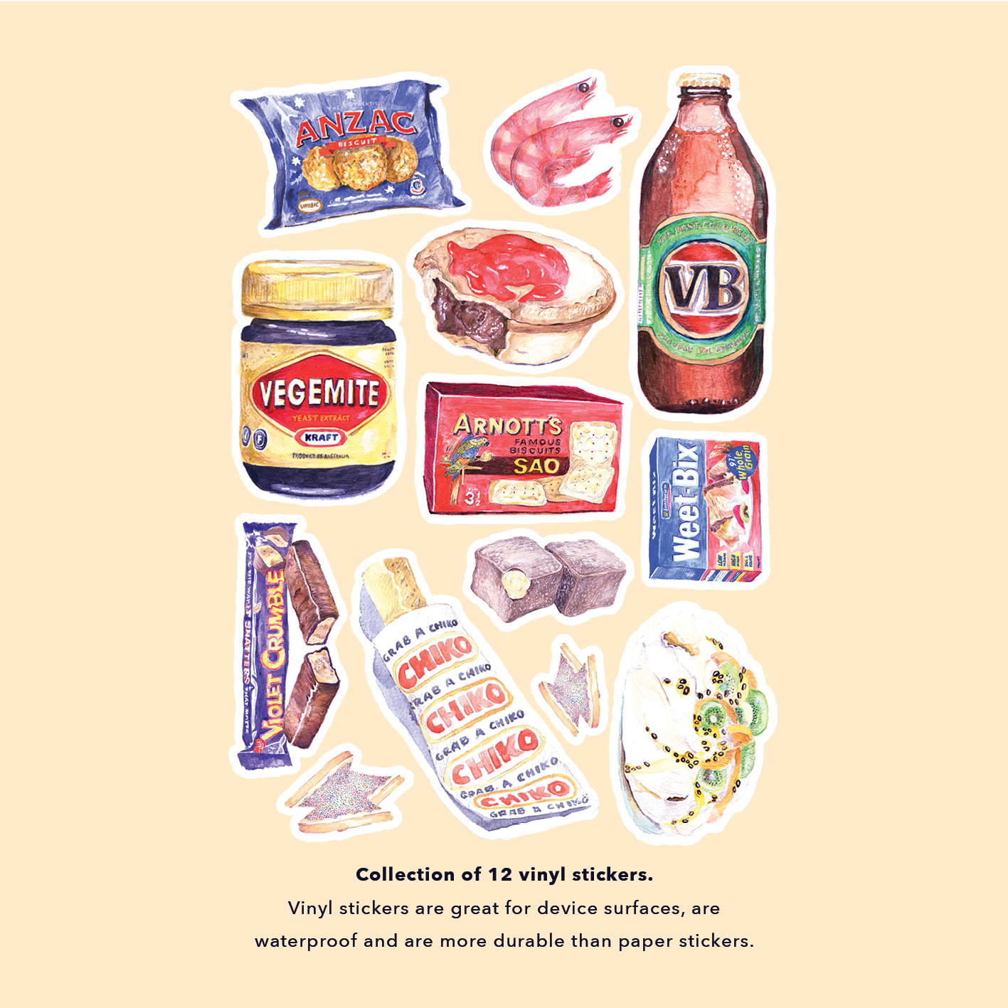 Great Australian Bite Vinyl Stickers