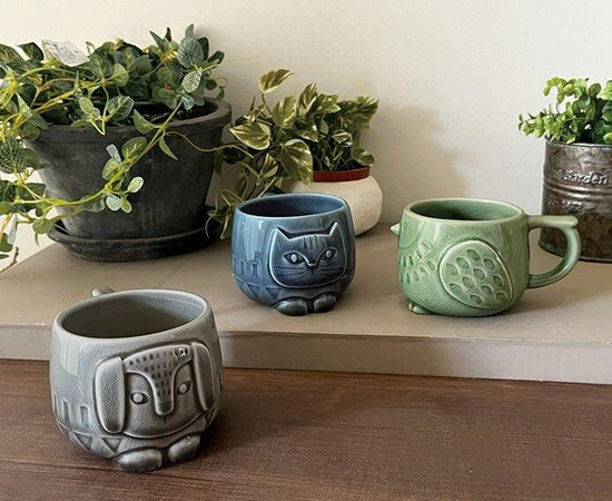 Celadon Dog Mug