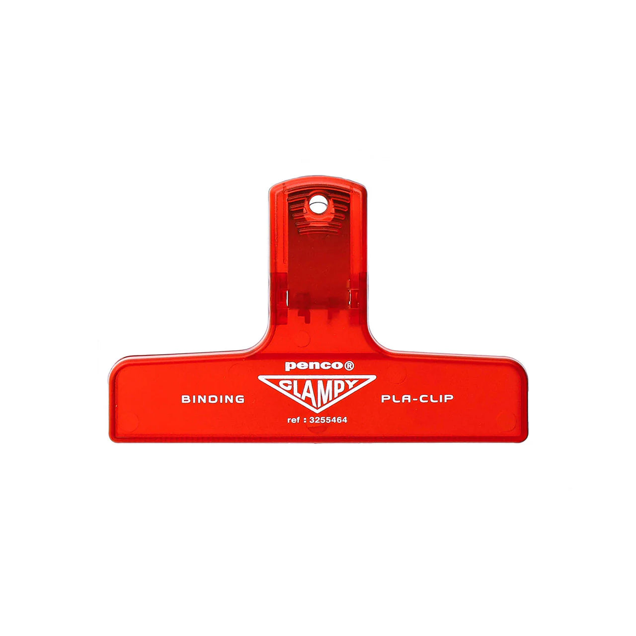 Plastic Clip Clear Red