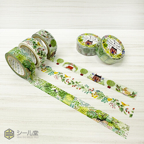 Shinzi Katoh Washi Tape Heavenly Garden Houses and Rabbits