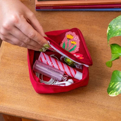 BUTTERFLY BLOOM - Needlepoint Pouch Kit