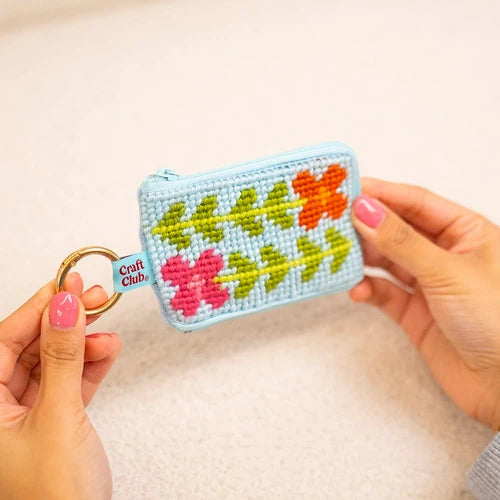 BEGINNER BlOOMS - Needlepoint Taster Pouch Kit