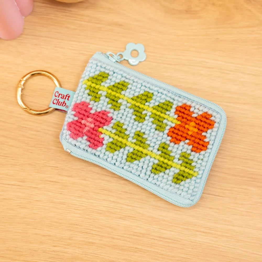 BEGINNER BlOOMS - Needlepoint Taster Pouch Kit