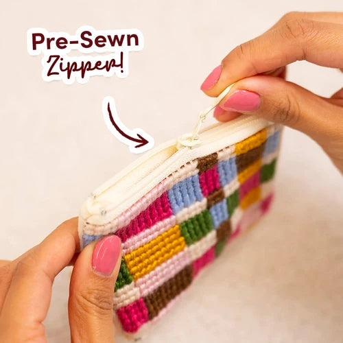 CURIOUS CRAFTER - Needlepoint Taster Pouch Kit