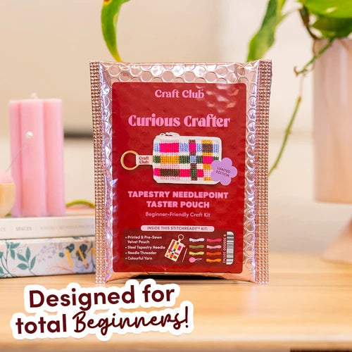 CURIOUS CRAFTER - Needlepoint Taster Pouch Kit