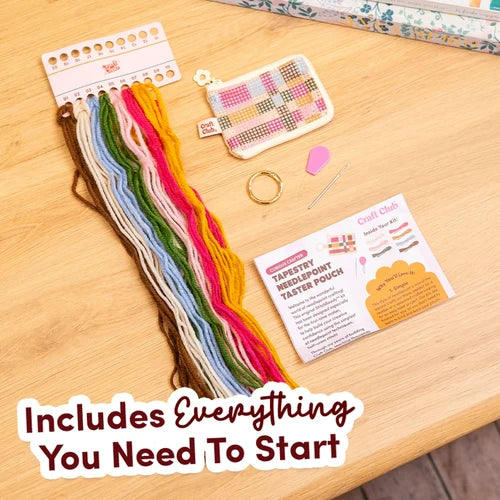 CURIOUS CRAFTER - Needlepoint Taster Pouch Kit