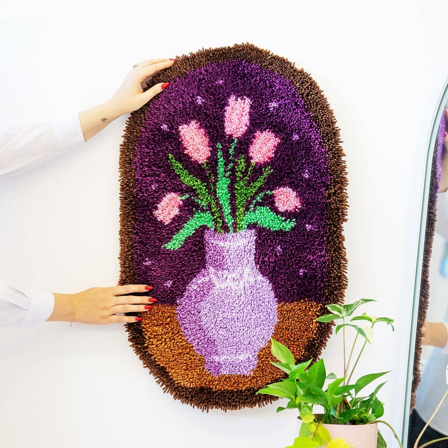 TULIPS FLOWER VASE - XL Rug Making Kit