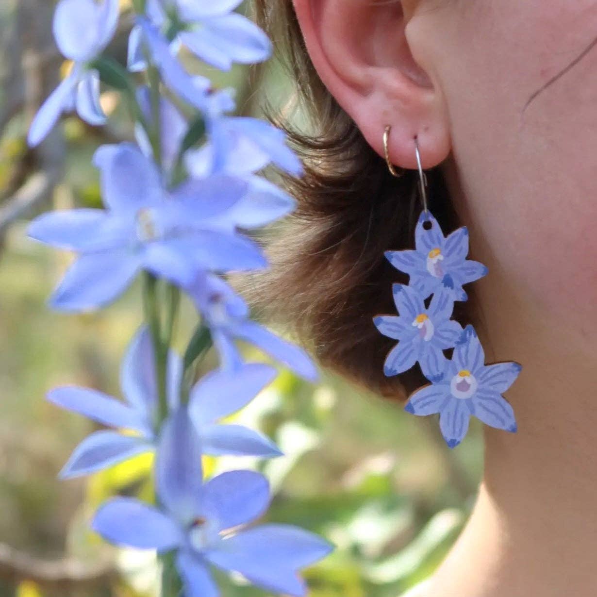 Sun Orchid Earrings
