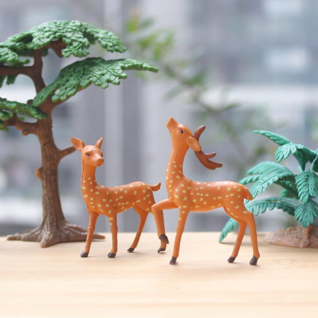 Miniature Shika Deer in Nara Set of 2