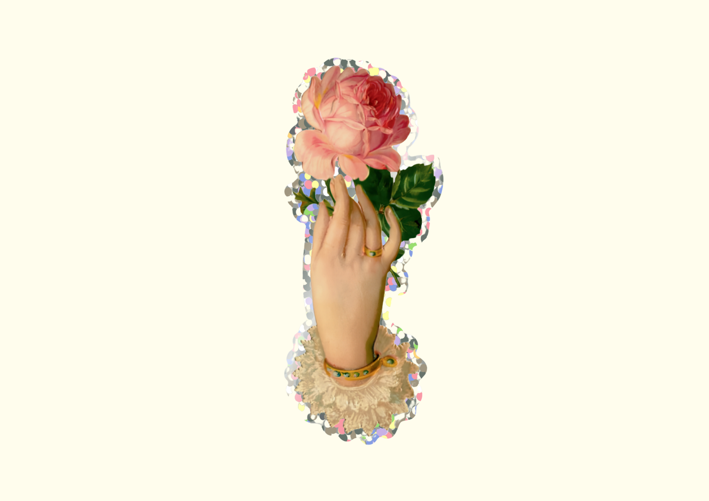 Lovers Hand Sticker