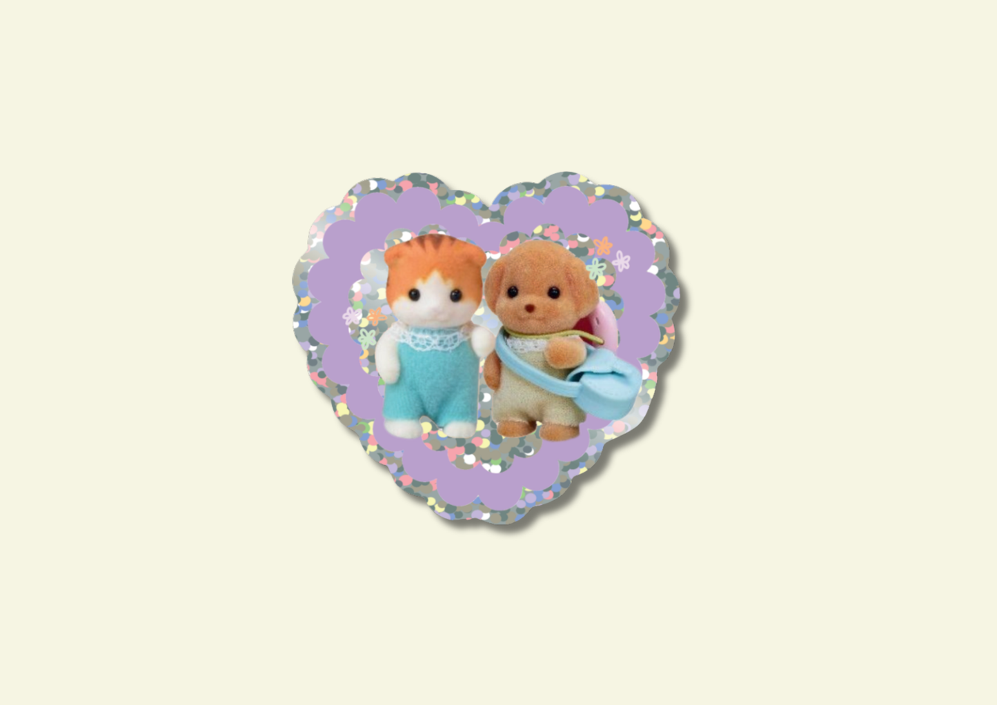 Best Friends Glitter Vinyl Sticker