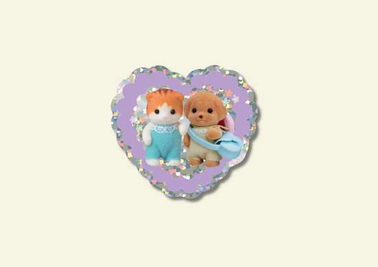 Best Friends Glitter Vinyl Sticker