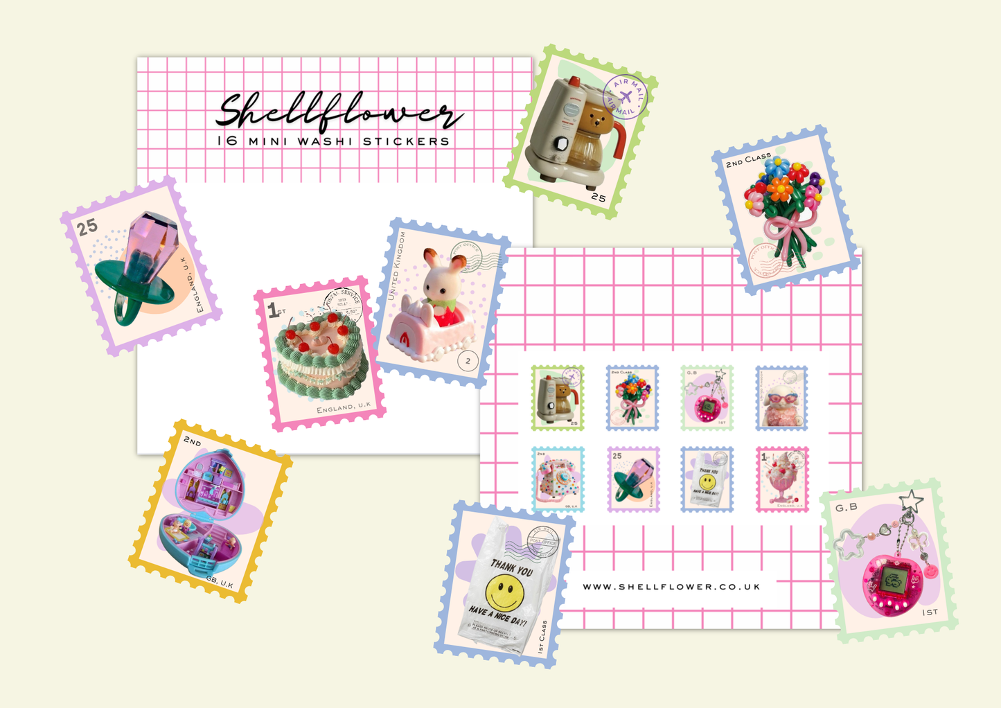 Millennial Washi Flake Stickers