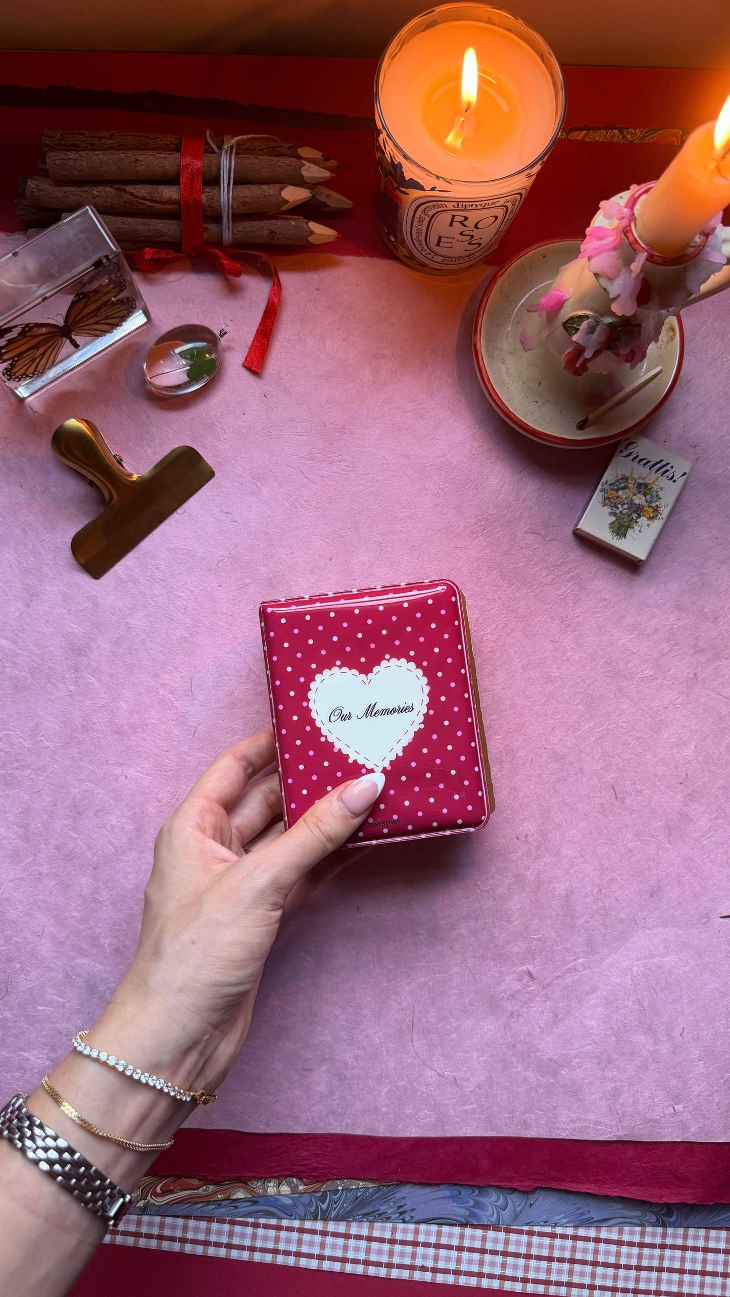 Tiny Memory Album- for Instax mini and ephemera