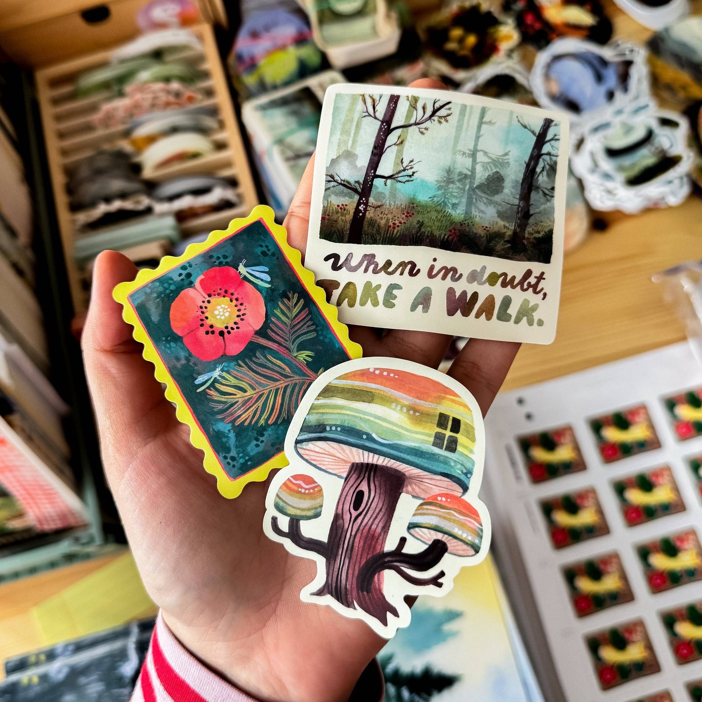 Vinyl Sticker — Mushroom House