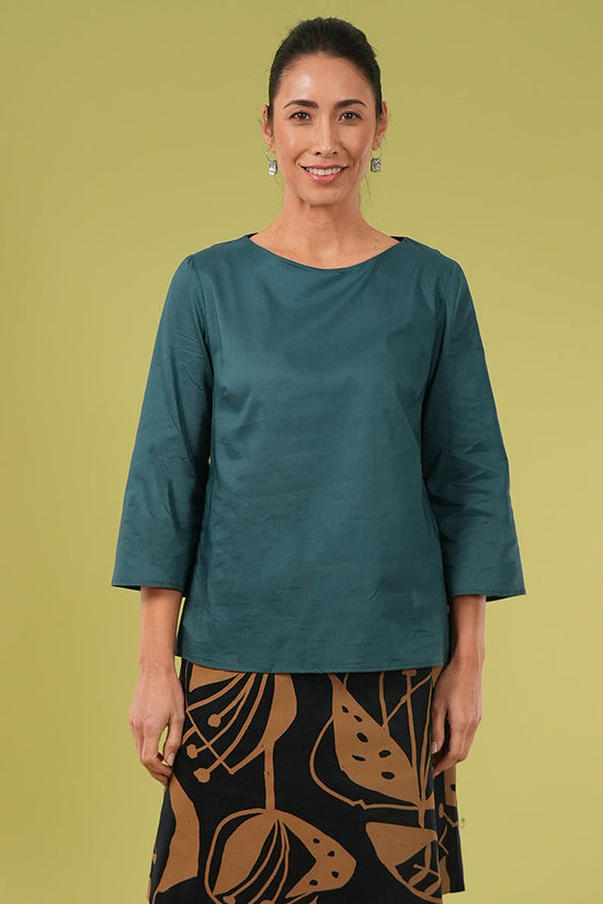 Lori Top - Plain Arctic Blue