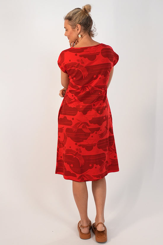 Bobby Dress Birdy Red/Red