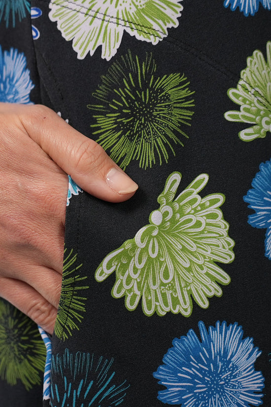 Bobby Dress - Summer Flowers in Black