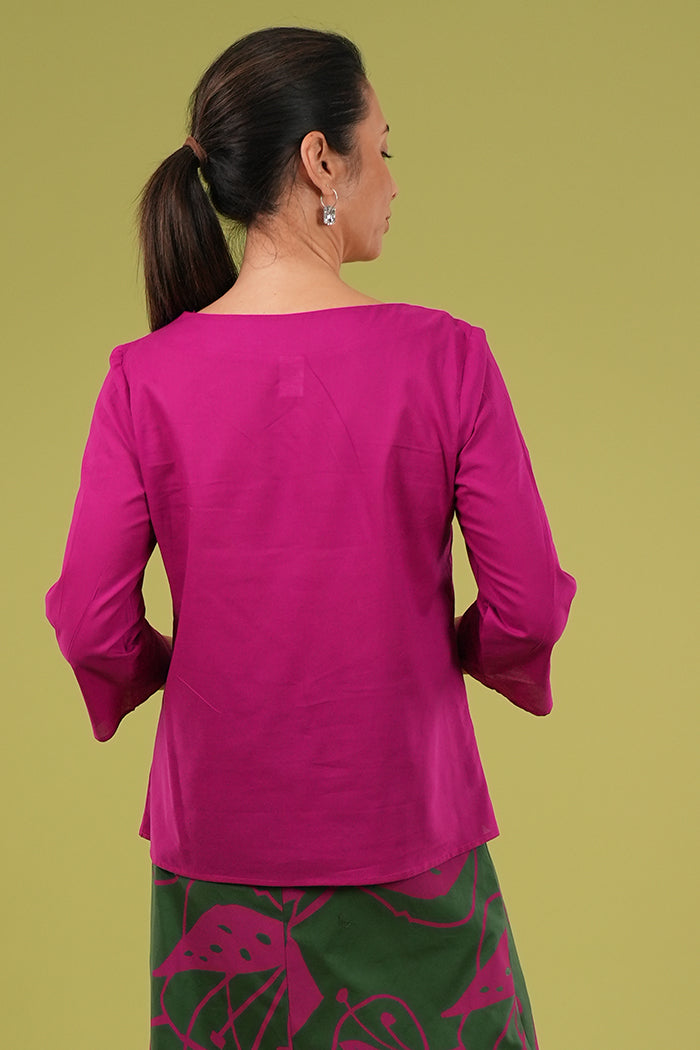 Lori Top - Plain Cerise