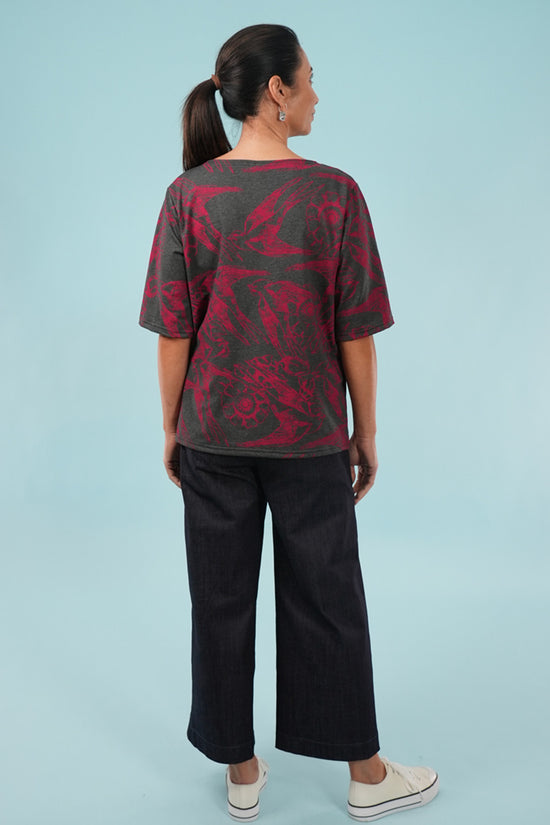 Dee Top Lark Charcoal/Red