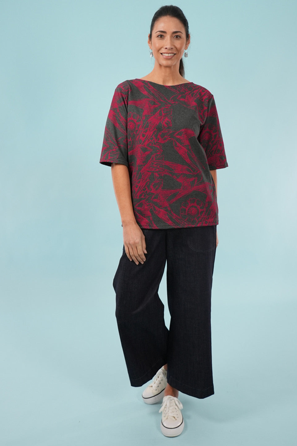 Dee Top Lark Charcoal/Red