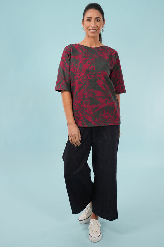 Dee Top Lark Charcoal/Red