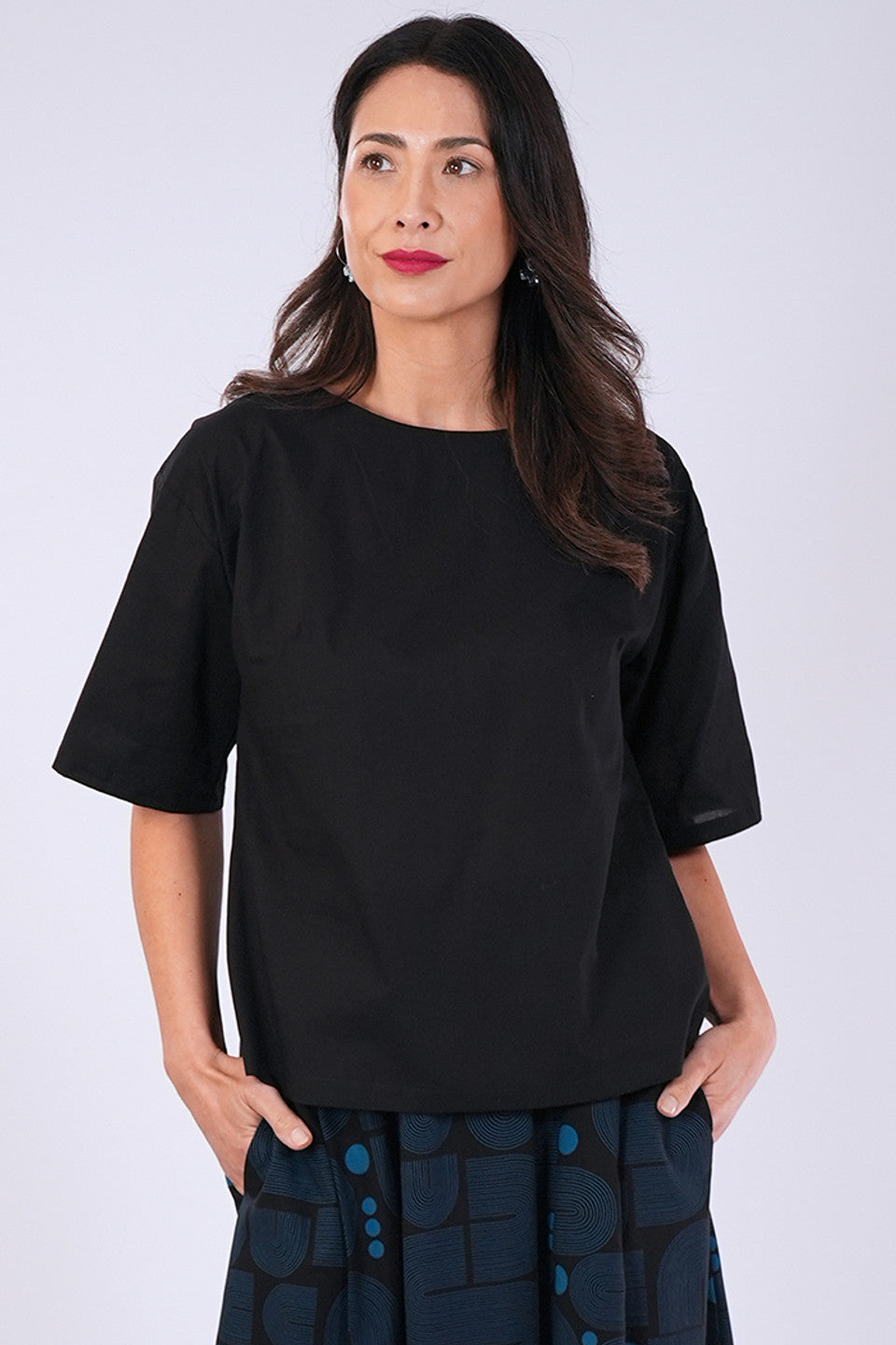 Dee Top Voil Black