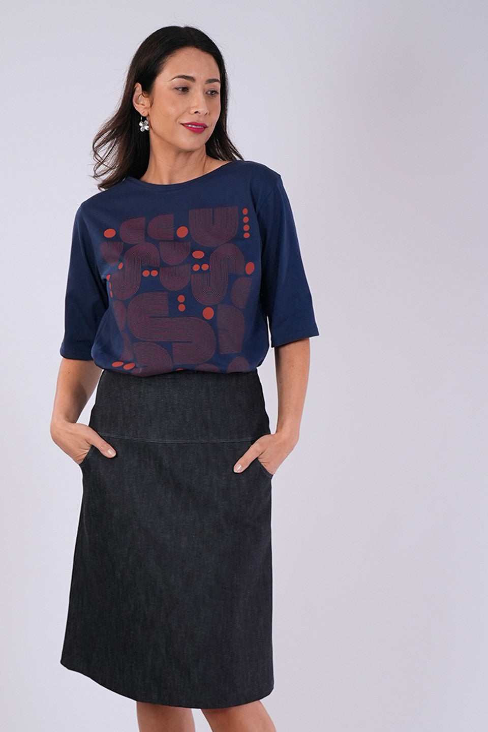 Ivy Skirt Long Denim
