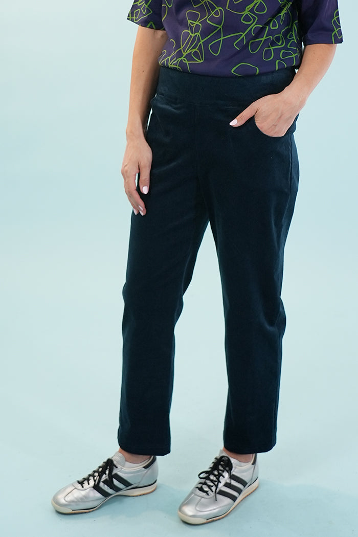 Jackie Pants - Corduroy In Blue Ink