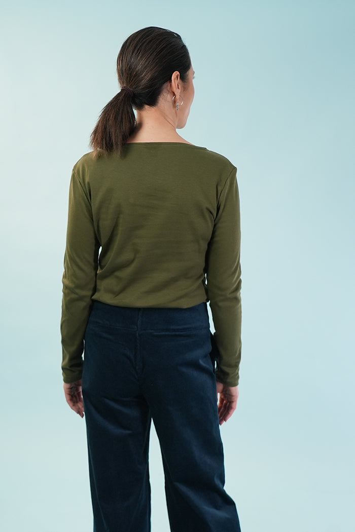 Lisa Pant -Corduroy in Blue Ink