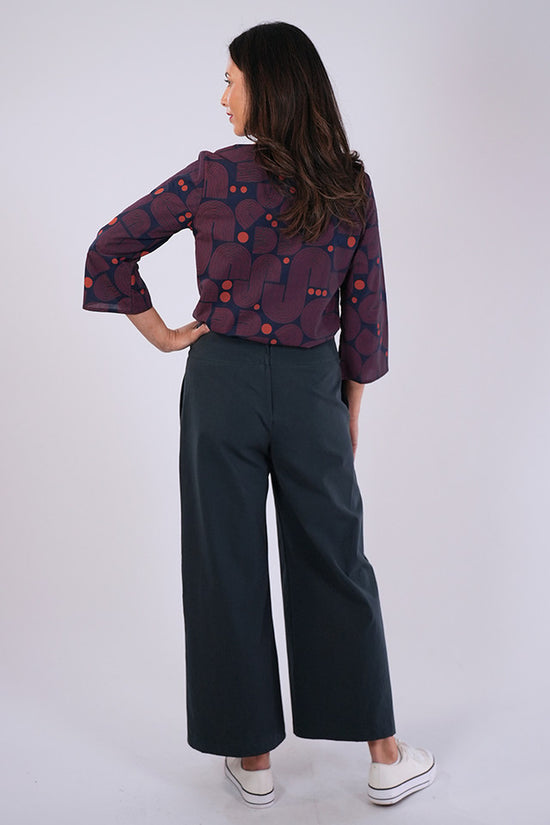Lori Top Bauhaus Blue/Ginger