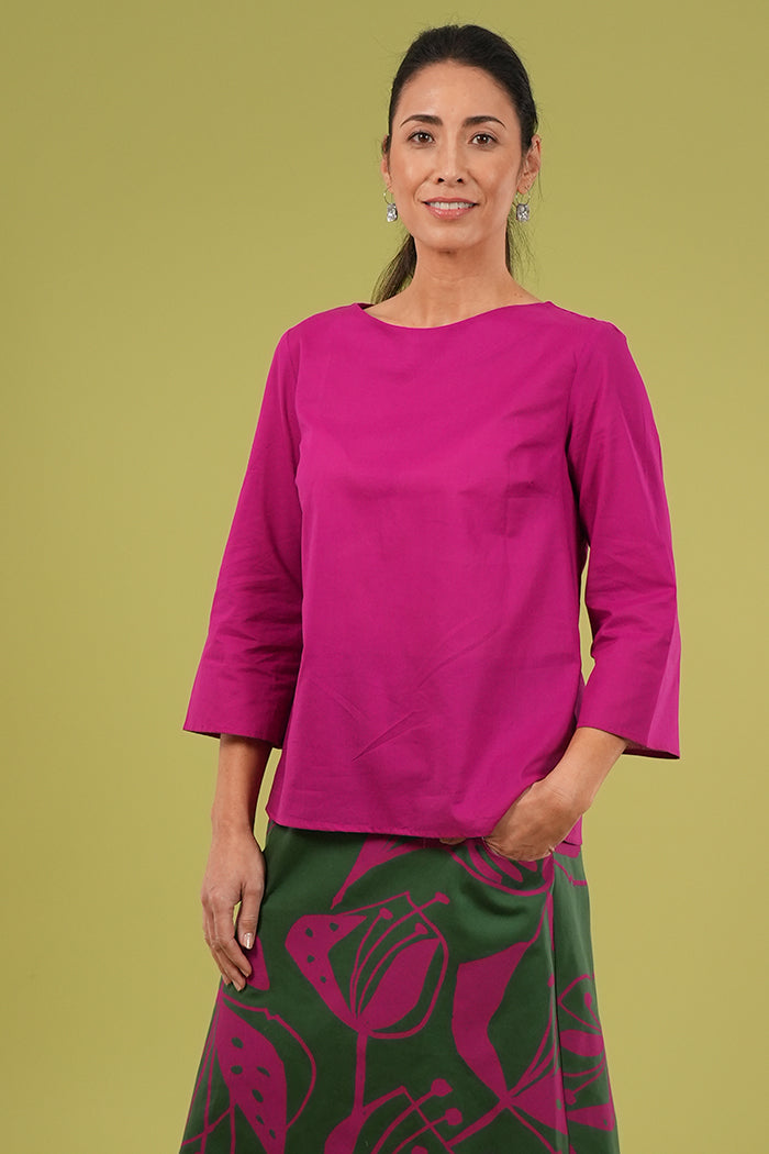 Lori Top - Plain Cerise