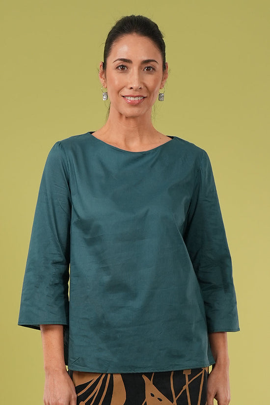 Lori Top - Plain Arctic Blue