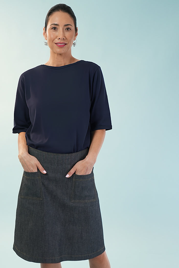 Niki Short Skirt Denim