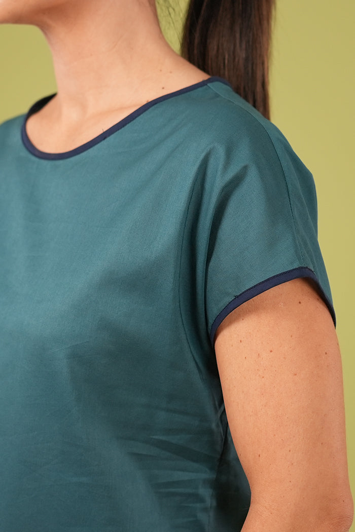 Tilly Top - Plain Arctic Blue