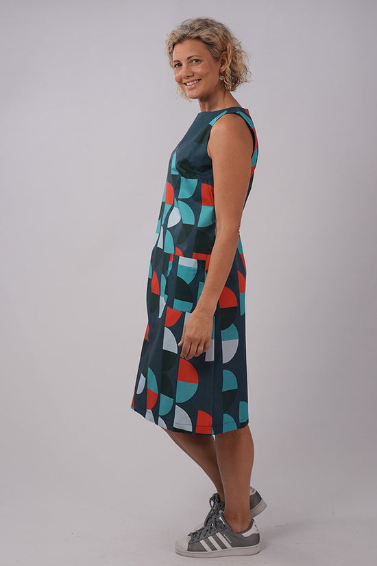 Load image into Gallery viewer, Susie Dress Large Semi Blue
