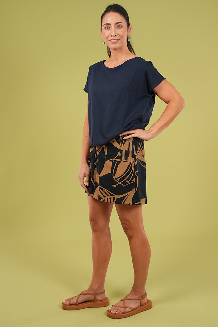 Thea Top - Plain Navy