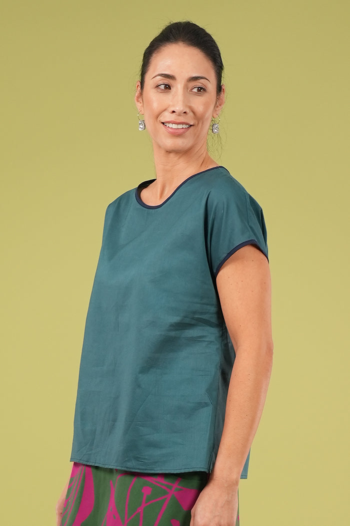 Tilly Top - Plain Arctic Blue