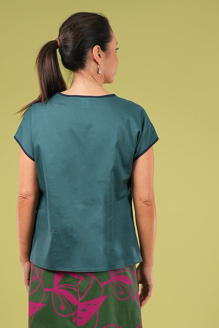 Tilly Top - Plain Arctic Blue