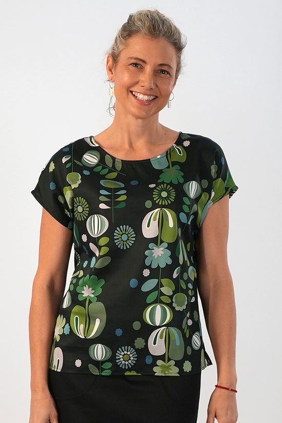 Tilly Top Aru Green