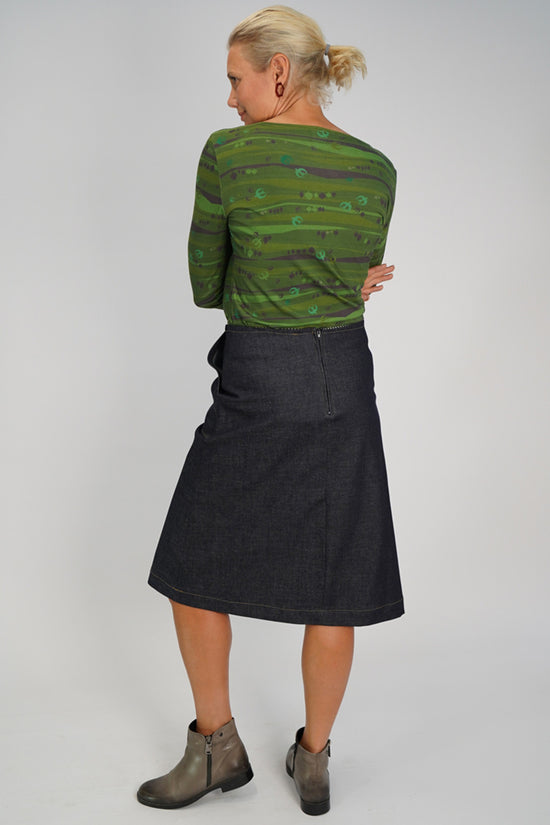 Load image into Gallery viewer, Zoe Denim Skirt Long
