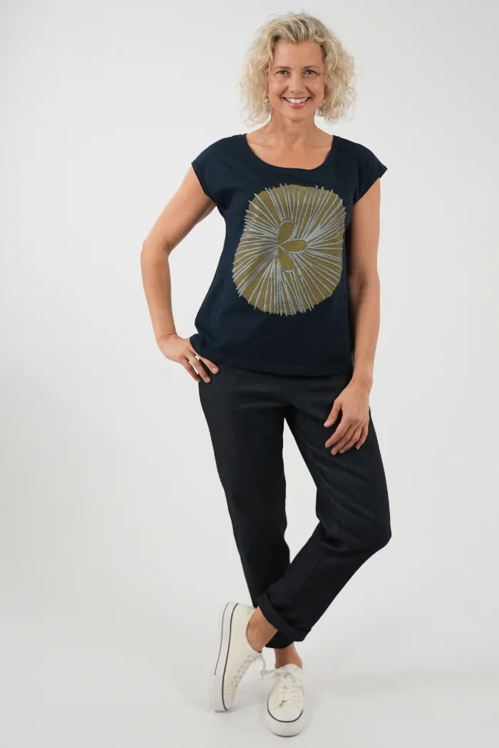 Bobby Top - Soov navy/citrus/silver