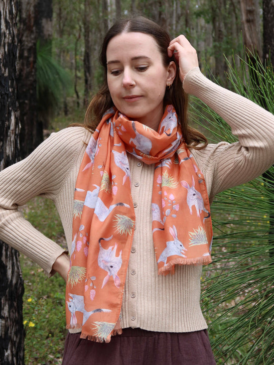 Bilby Australian Silk/Cotton Scarf